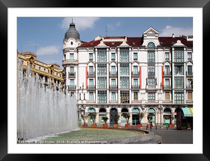 City view in Valladolid Framed Mounted Print by Igor Krylov