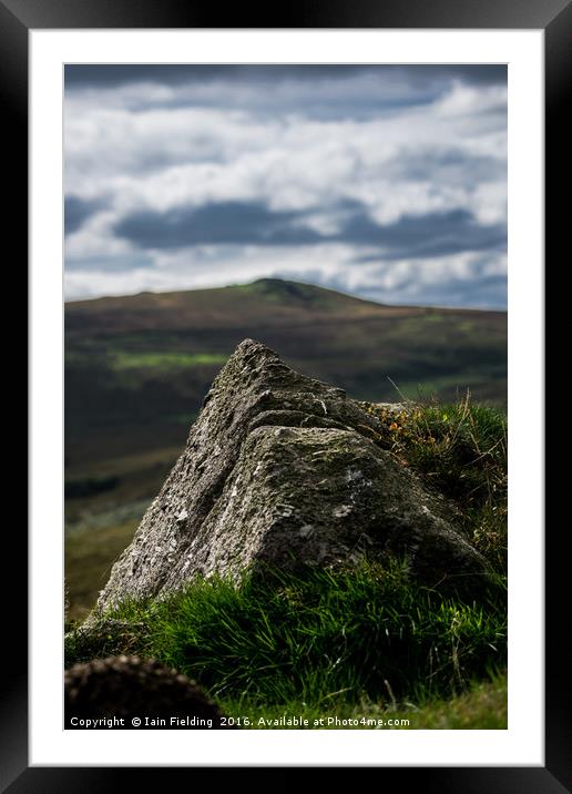 Granite View Framed Mounted Print by Iain Fielding