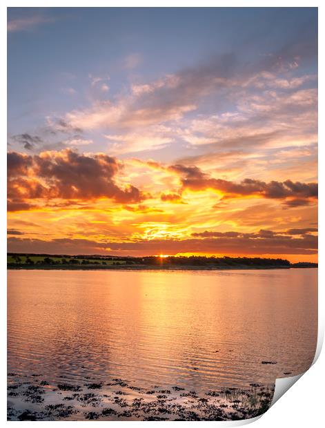 Sundown at Waren Mill Print by Naylor's Photography
