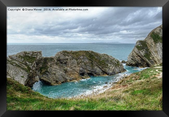 Stair Hole, Dorset. Framed Print by Diana Mower