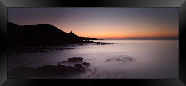 Early morning at Bracelet Bay Framed Print by Leighton Collins