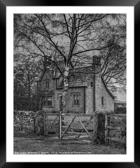 Enchanting Teesdale Cottage Framed Mounted Print by AMANDA AINSLEY