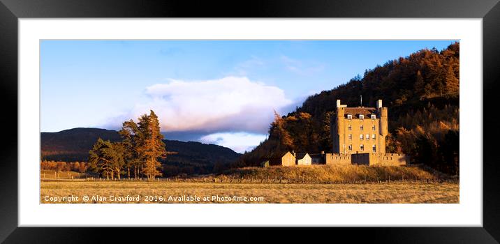 Braemar Castle, Scotland Framed Mounted Print by Alan Crawford