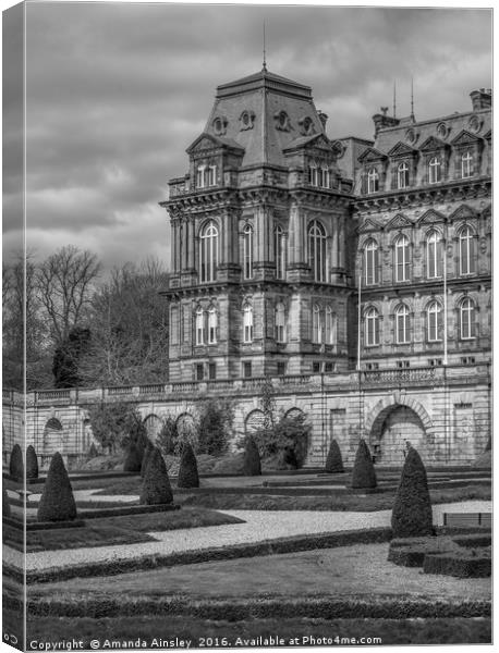A Portrait of The Bowes Museum Canvas Print by AMANDA AINSLEY