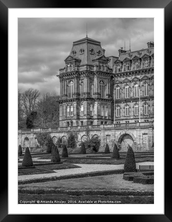 A Portrait of The Bowes Museum Framed Mounted Print by AMANDA AINSLEY
