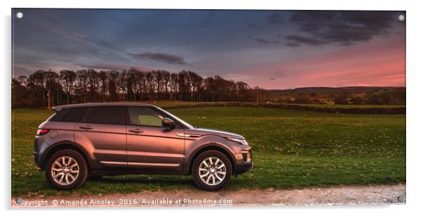 Evoque Sunset Acrylic by AMANDA AINSLEY