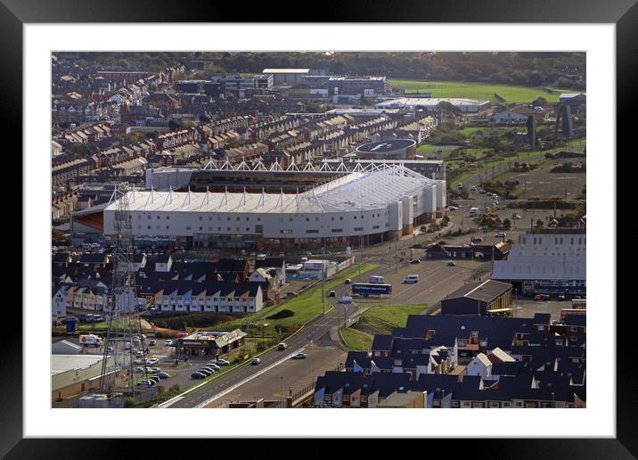 Bloomfield Road Stadium. Framed Mounted Print by Tony Murtagh