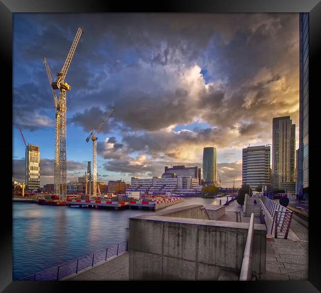 The Docklands London Framed Print by Clive Eariss