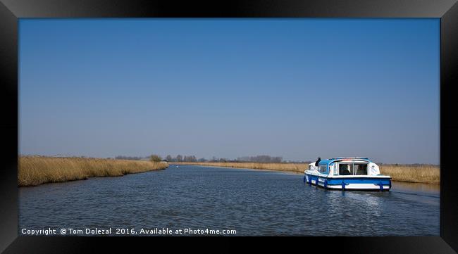 Just cruising along Framed Print by Tom Dolezal