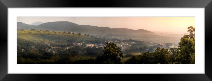 Sunrise over Joda Valley Framed Mounted Print by Indranil Bhattacharjee