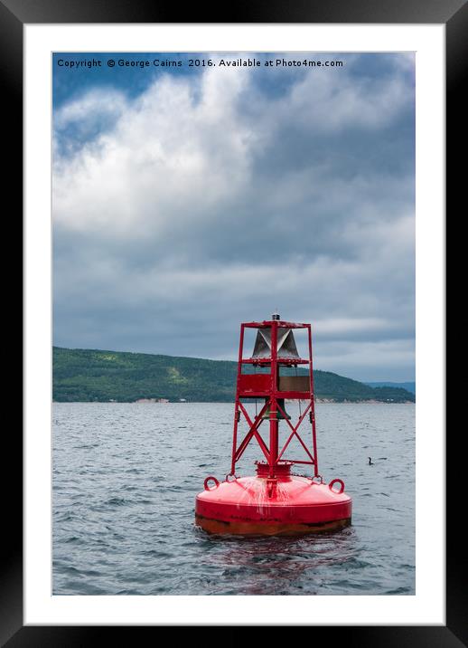 Lonely Buoy Framed Mounted Print by George Cairns