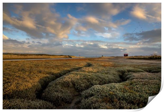Towards the End of the Day - Rye Harbour, E. Susse Print by Tony Sharp LRPS CPAGB
