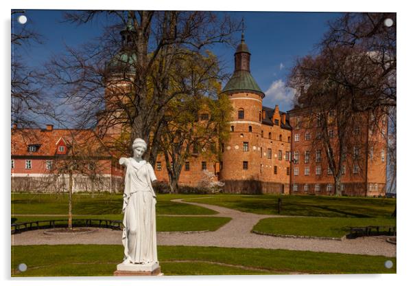Gripsholm castle Acrylic by Thomas Schaeffer