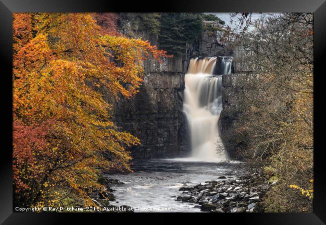 High Force Waterfall Framed Print by Ray Pritchard