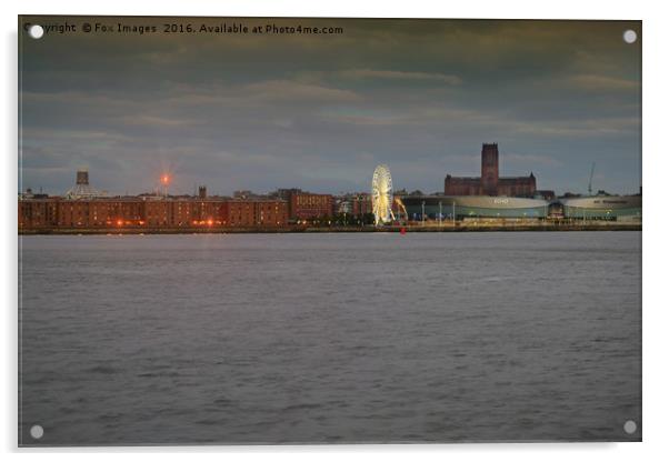 Liverpool view Acrylic by Derrick Fox Lomax