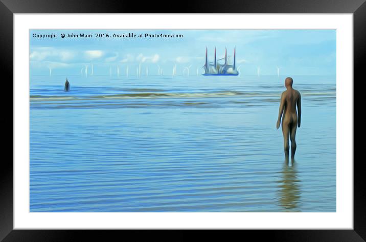 Time Passing (Digital Painting) Framed Mounted Print by John Wain
