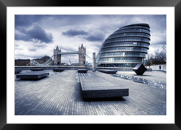 City Hall, London Framed Mounted Print by Martin Williams