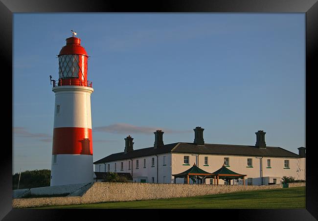 Souter Lighthouse in Sunderland Framed Print by Oxon Images