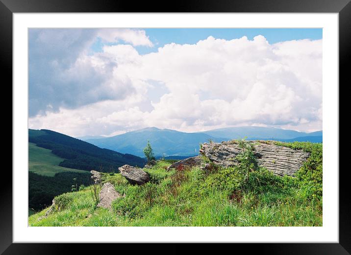 Carpatian Mountains Framed Mounted Print by Anton Popov