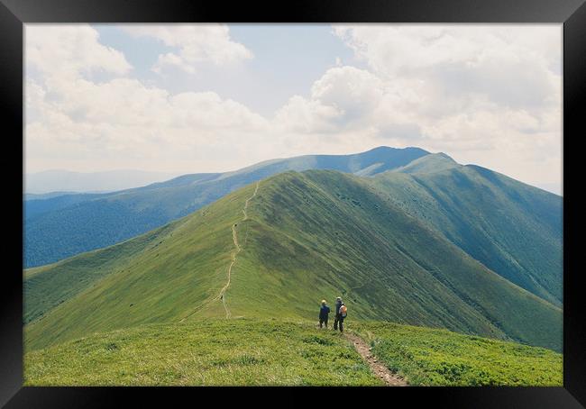 The path on the mountain 2 Framed Print by Anton Popov