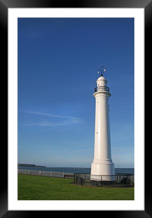 Sunderland South Lighthouse Framed Mounted Print by Oxon Images