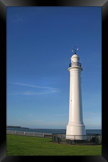 Sunderland South Lighthouse Framed Print by Oxon Images