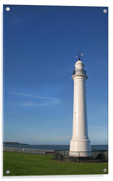 Sunderland South Lighthouse Acrylic by Oxon Images