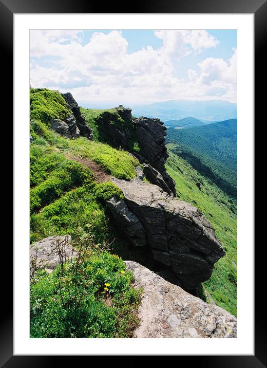 On A Mountaintop Framed Mounted Print by Anton Popov