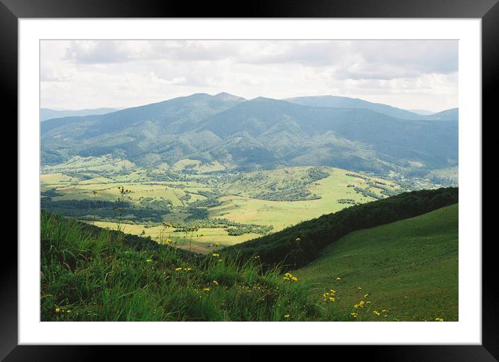 Carpatian Mountains 3 Framed Mounted Print by Anton Popov