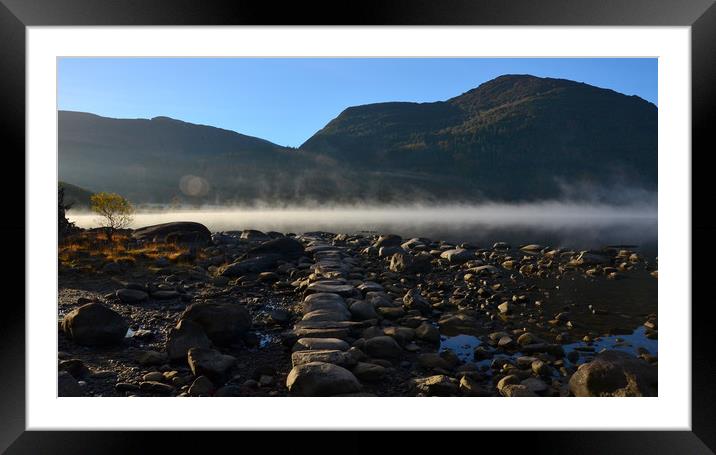 Morning mist Framed Mounted Print by barbara walsh