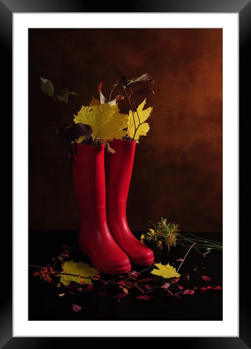 My Boots are Cool Framed Mounted Print by Randi Grace Nilsberg