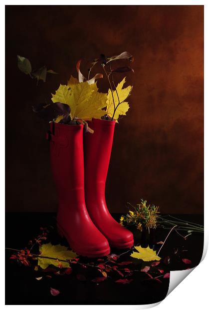 My Boots are Cool Print by Randi Grace Nilsberg