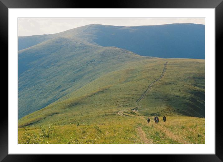 The path to the mountain Framed Mounted Print by Anton Popov