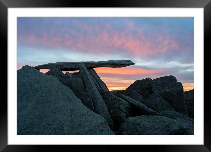 Cantilever Stone Sunrise  Framed Mounted Print by James Grant