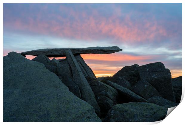 Cantilever Stone Sunrise  Print by James Grant