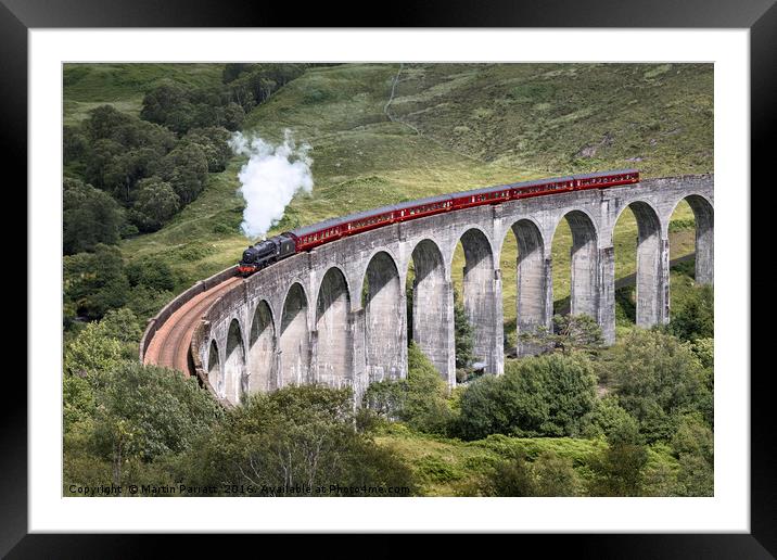 Jacobite Steam Train, Glenfinnan Framed Mounted Print by Martin Parratt