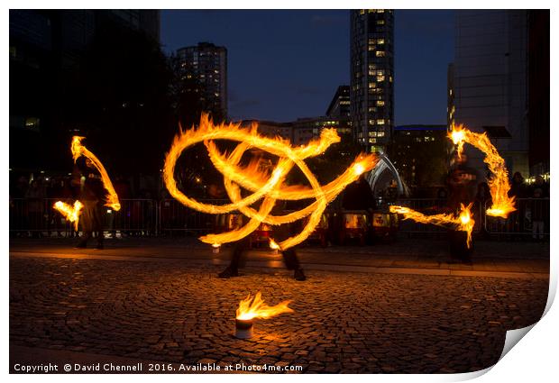 Fire Spinning  Print by David Chennell