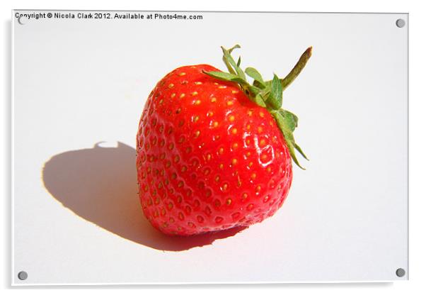 Strawberry Acrylic by Nicola Clark