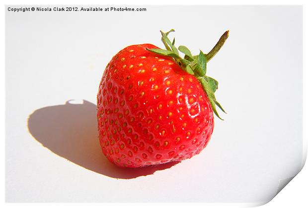 Strawberry Print by Nicola Clark
