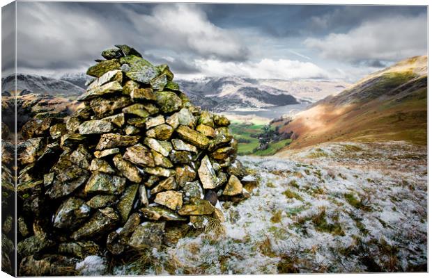 A Cairn for Ed Canvas Print by Andy Bennette