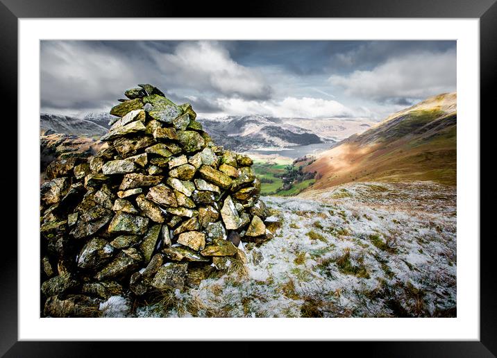 A Cairn for Ed Framed Mounted Print by Andy Bennette