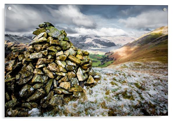 A Cairn for Ed Acrylic by Andy Bennette