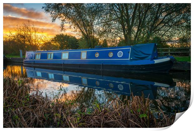 sun rise on the canal  Print by Jason Thompson