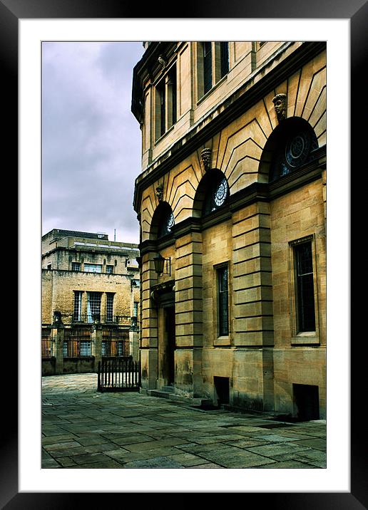 Oxford Scene Framed Mounted Print by Lucy Antony