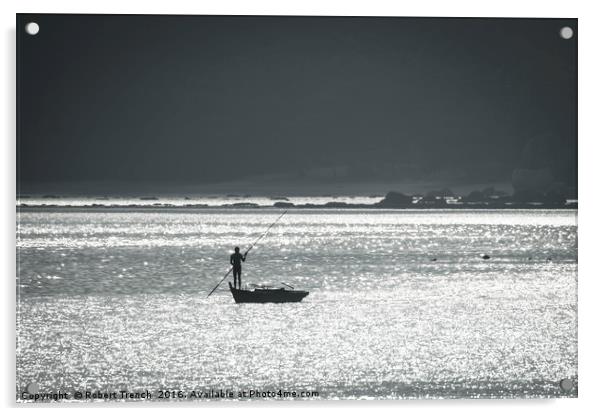 Bintan Fisherman Acrylic by Robert Trench