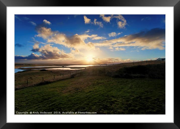 Sunrise over the Isle of Skye Framed Mounted Print by Andy Anderson