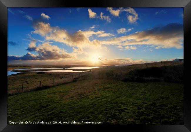 Sunrise over the Isle of Skye Framed Print by Andy Anderson