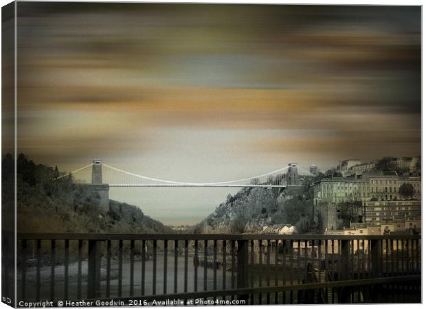 Clifton Suspension Bridge, Bristol. Canvas Print by Heather Goodwin