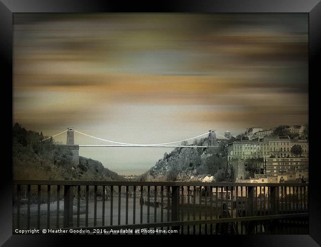 Clifton Suspension Bridge, Bristol. Framed Print by Heather Goodwin