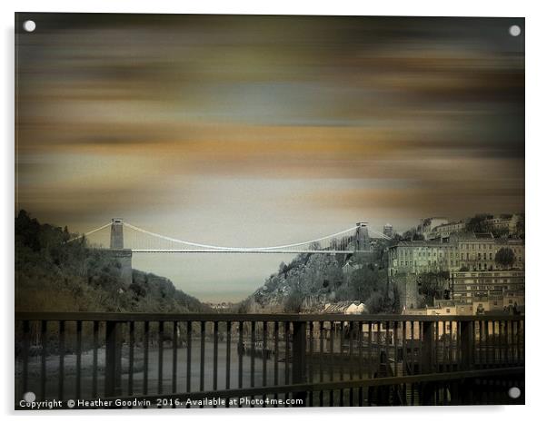 Clifton Suspension Bridge, Bristol. Acrylic by Heather Goodwin